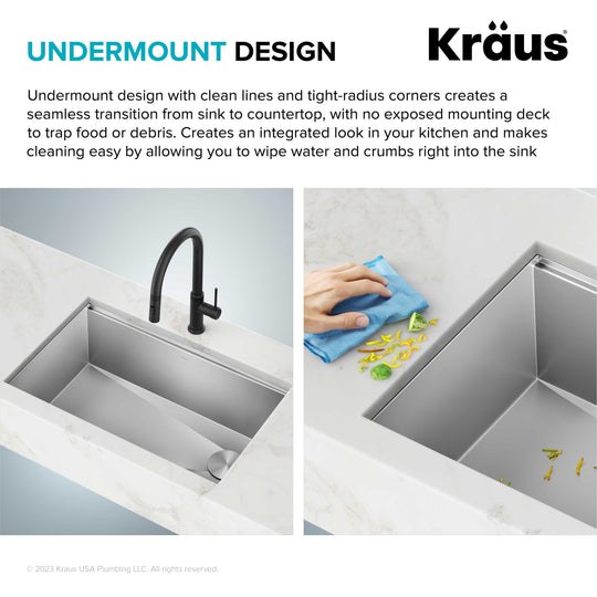 Kore Workstation Undermount Stainless Steel Kitchen Sink