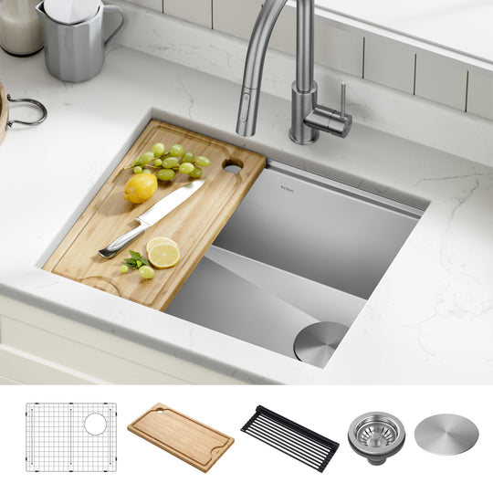 Kore Workstation Undermount Stainless Steel Kitchen Sink