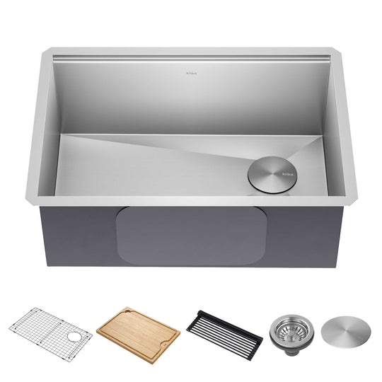 Kore Workstation Undermount Stainless Steel Kitchen Sink