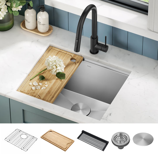 Kore Workstation Undermount Stainless Steel Kitchen Sink