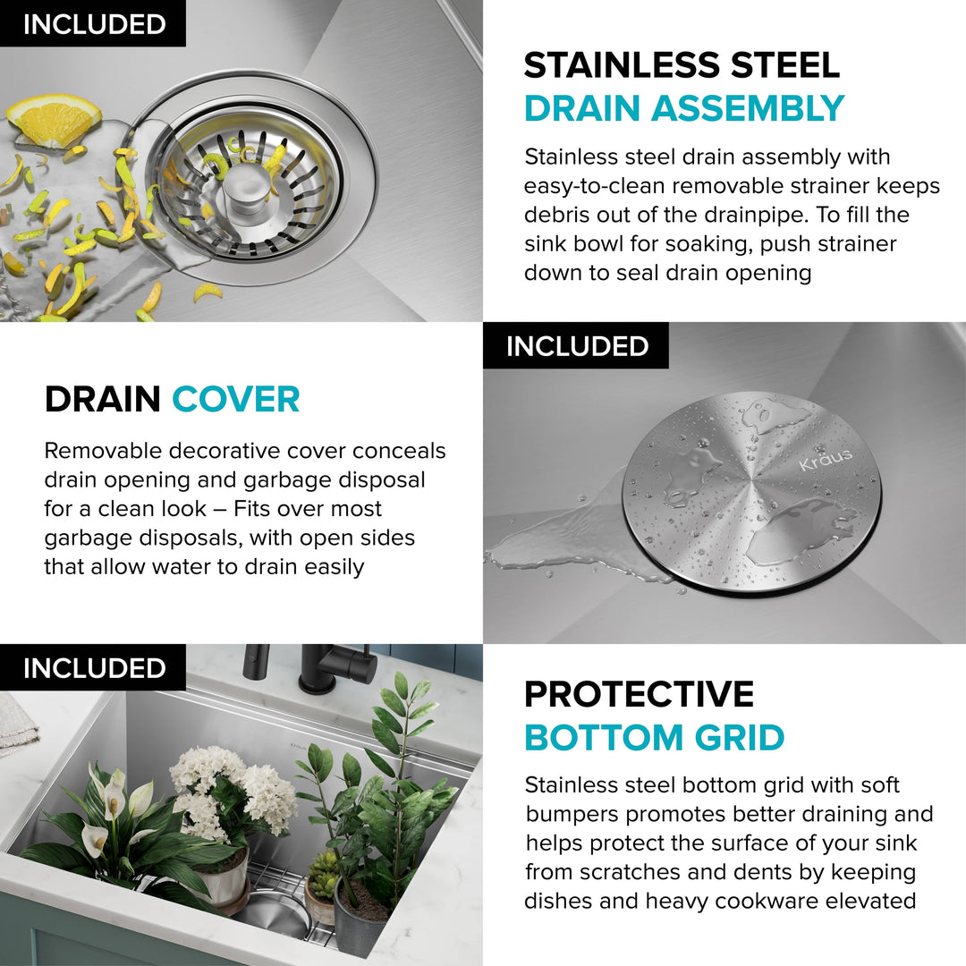 Kore Workstation Undermount Stainless Steel Kitchen Sink