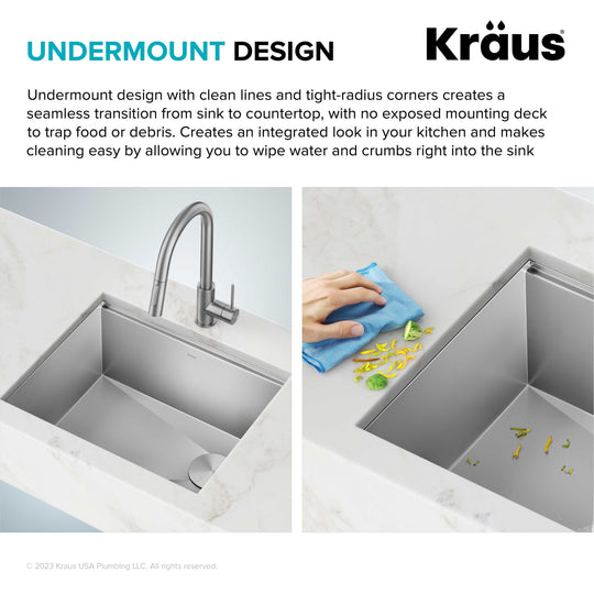 Kore Workstation Undermount Stainless Steel Kitchen Sink