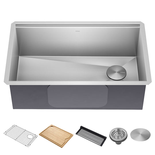 Kore Workstation Undermount Stainless Steel Kitchen Sink
