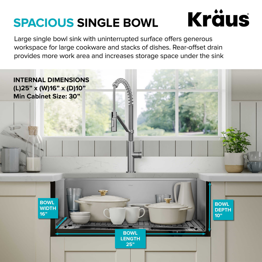 Kore Workstation Undermount Stainless Steel Kitchen Sink