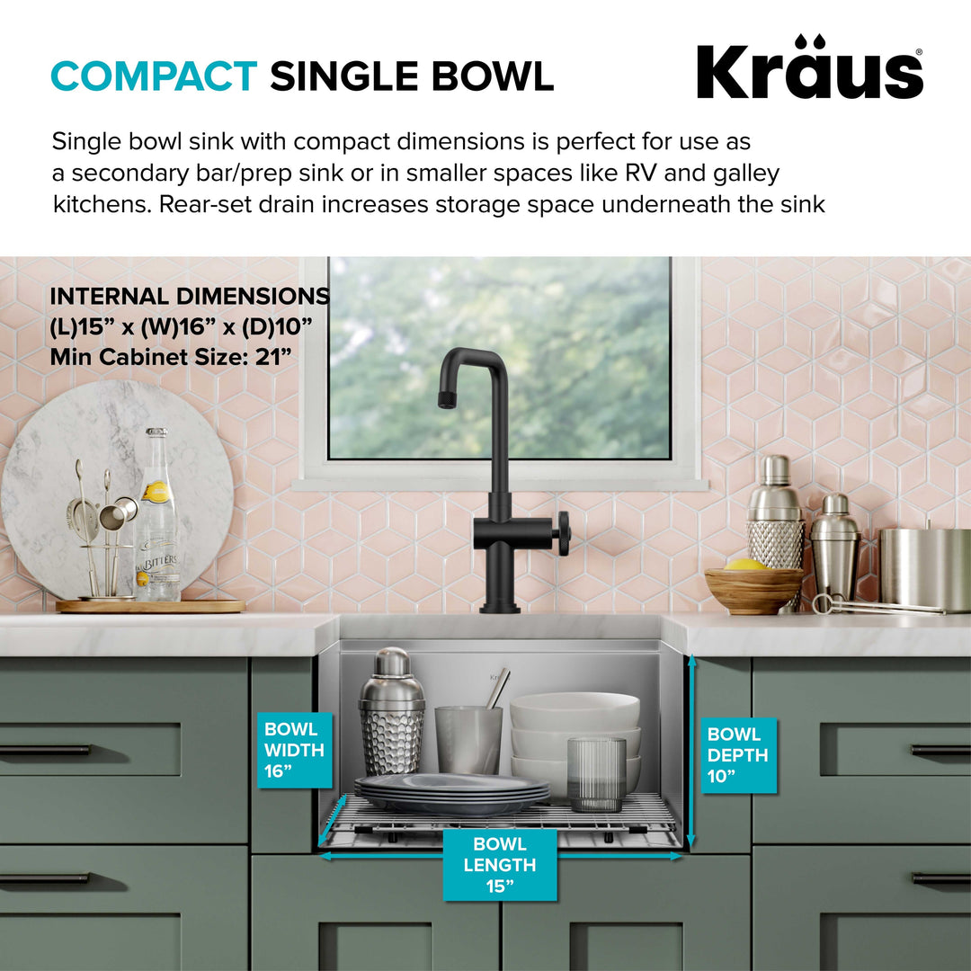 Kore Workstation Undermount Stainless Steel Kitchen Sink