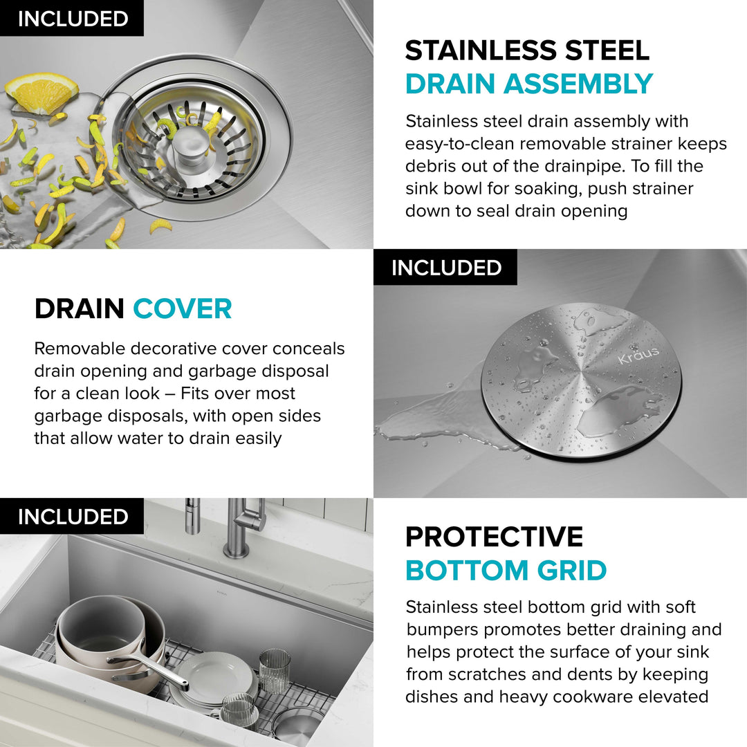 Kore Workstation Undermount Stainless Steel Kitchen Sink