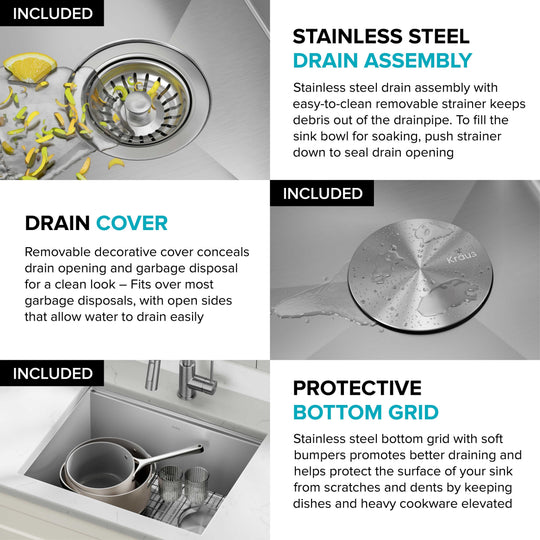 Kore Workstation Undermount Stainless Steel Kitchen Sink