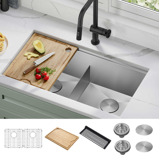 Kore Workstation Undermount Stainless Steel Kitchen Sink