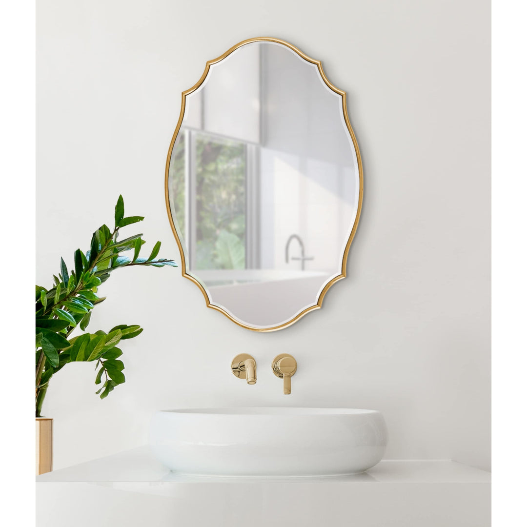 Leanna Scalloped Oval Wall Mirror