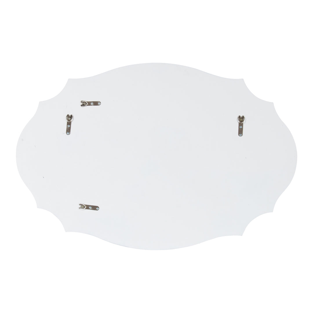 Leanna Scalloped Oval Wall Mirror