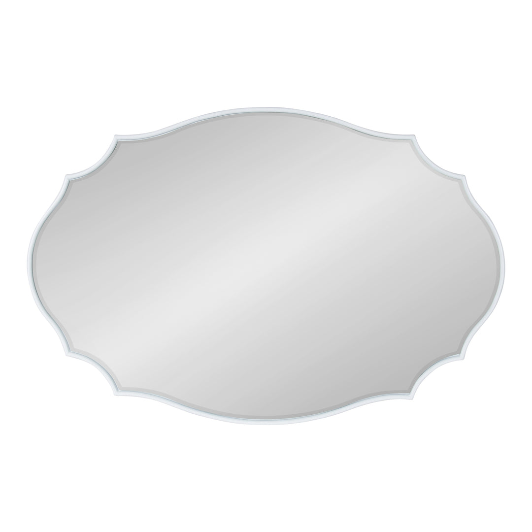 Leanna Scalloped Oval Wall Mirror