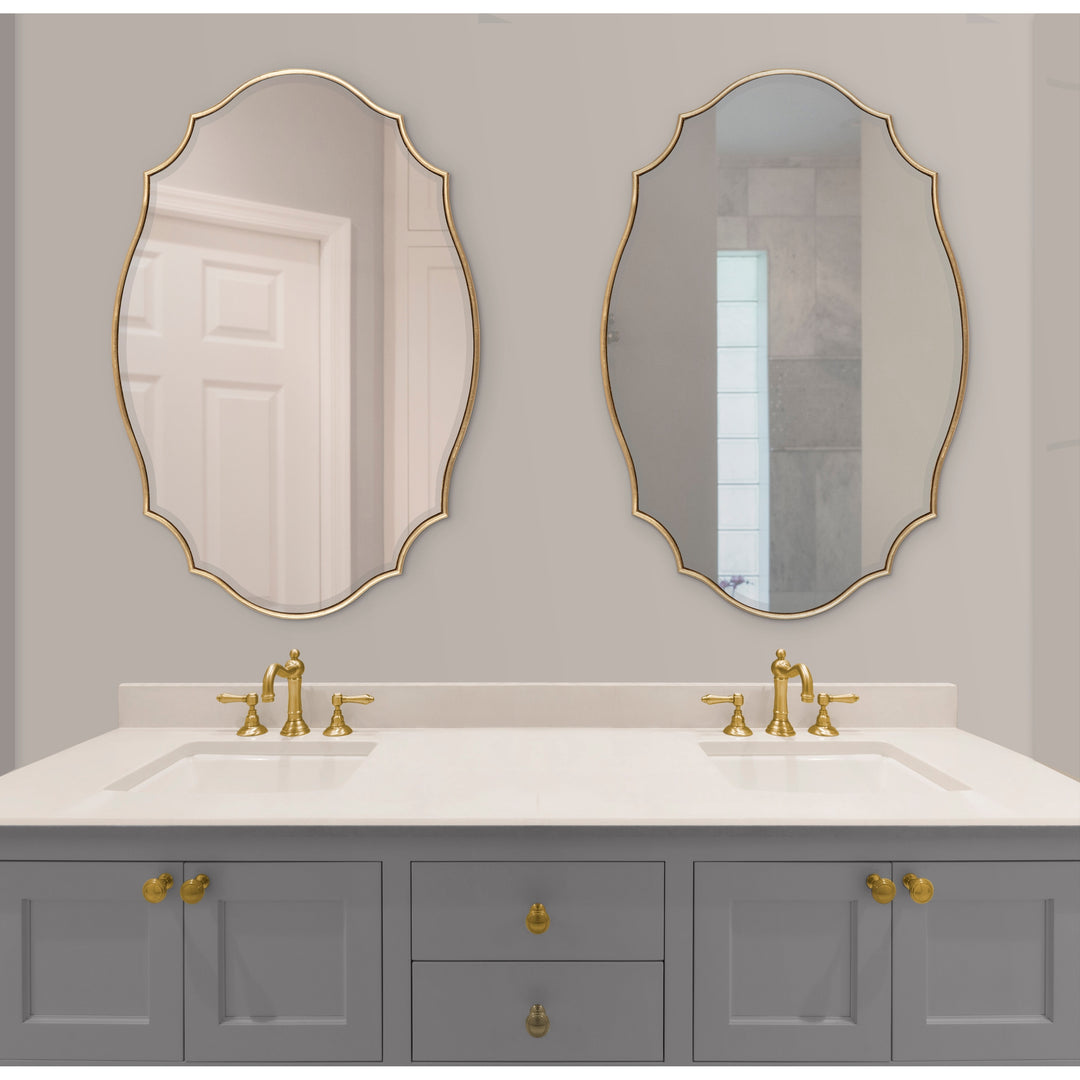 Leanna Scalloped Oval Wall Mirror