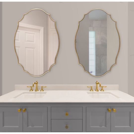 Leanna Scalloped Oval Wall Mirror