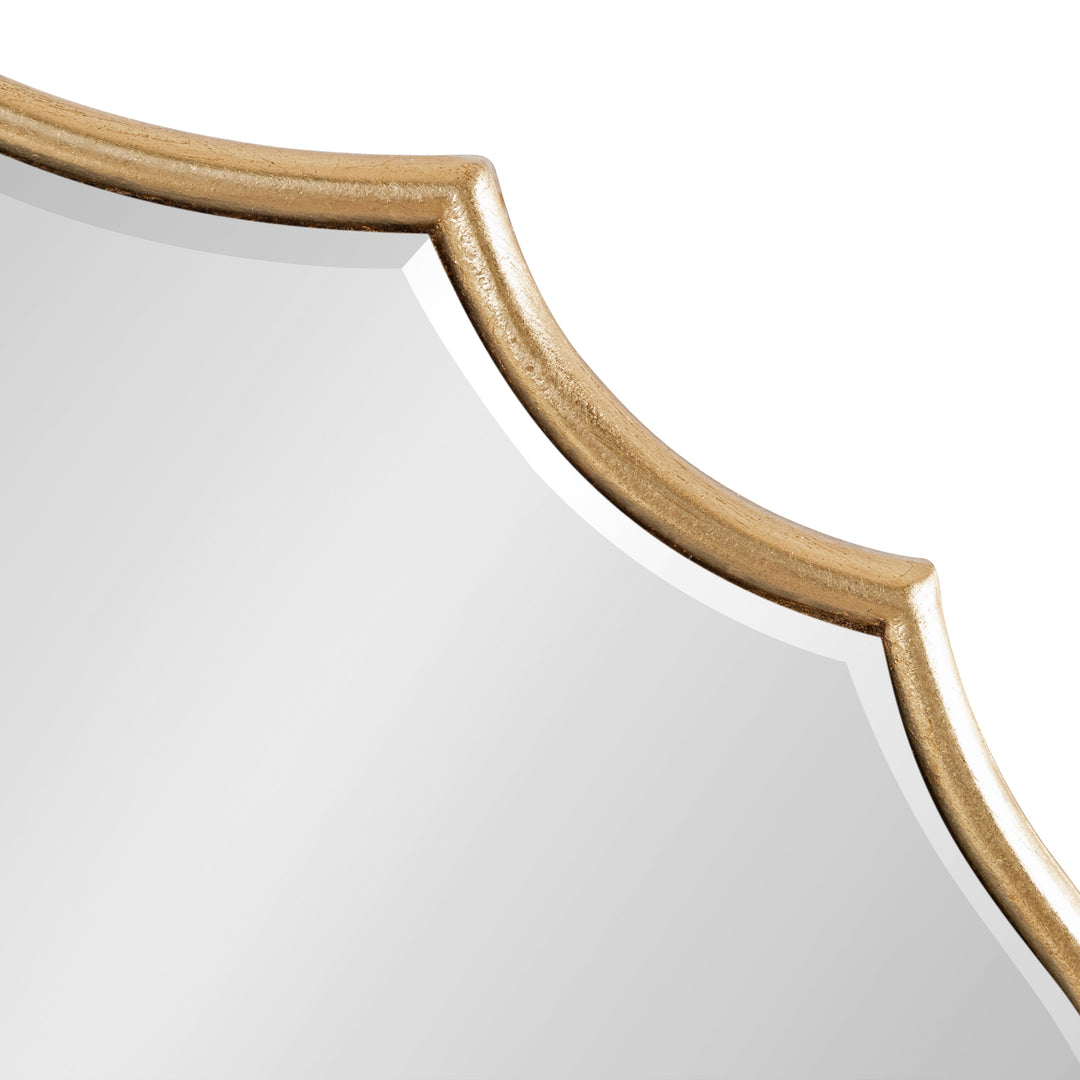 Leanna Scalloped Oval Wall Mirror
