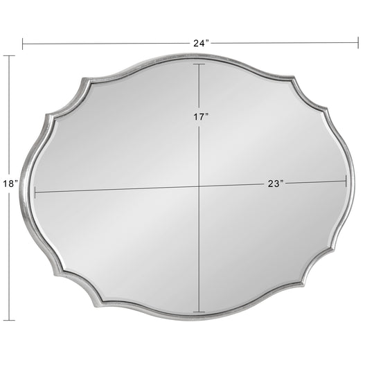 Leanna Scalloped Oval Wall Mirror