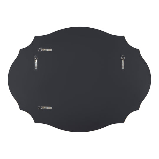 Leanna Scalloped Oval Wall Mirror
