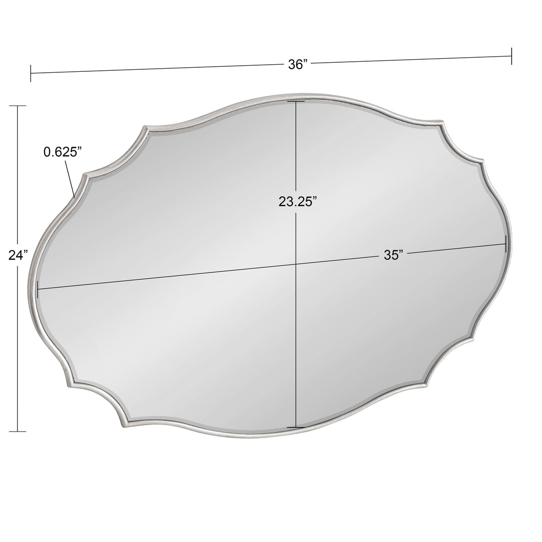 Leanna Scalloped Oval Wall Mirror