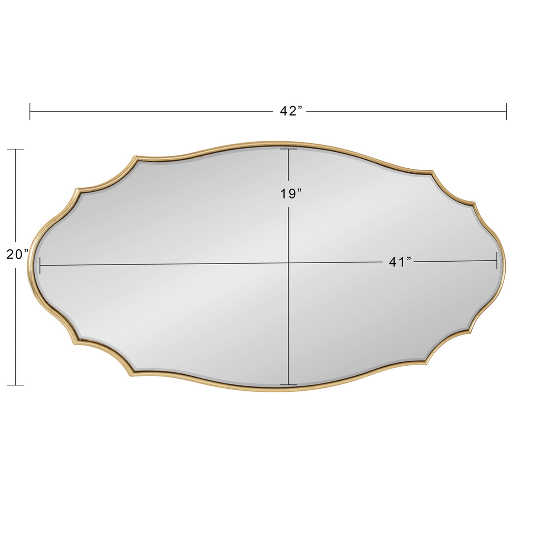 Leanna Scalloped Oval Wall Mirror