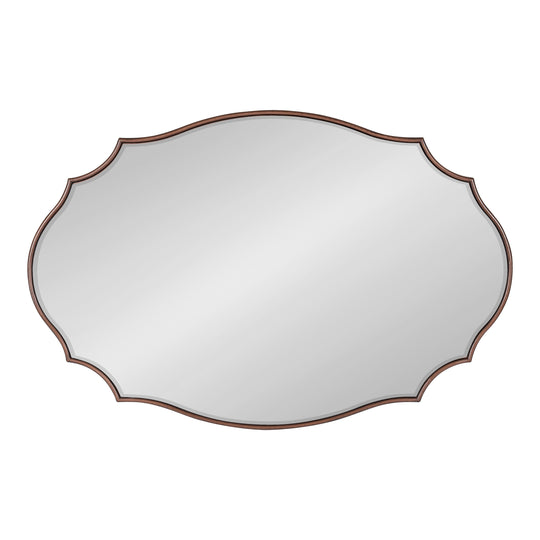 Leanna Scalloped Oval Wall Mirror