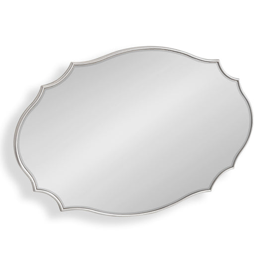 Leanna Scalloped Oval Wall Mirror