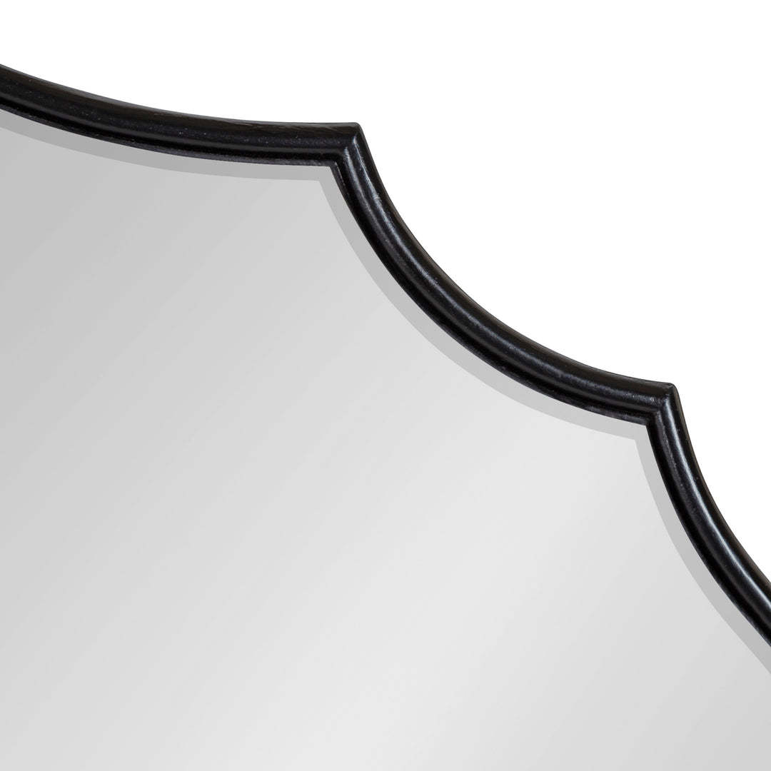 Leanna Scalloped Oval Wall Mirror