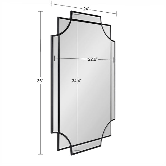 Minuette Traditional Decorative Framed Wall Mirror