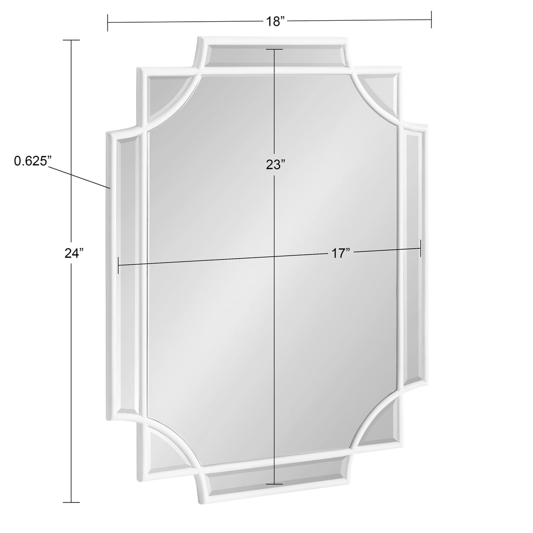 Minuette Traditional Decorative Framed Wall Mirror