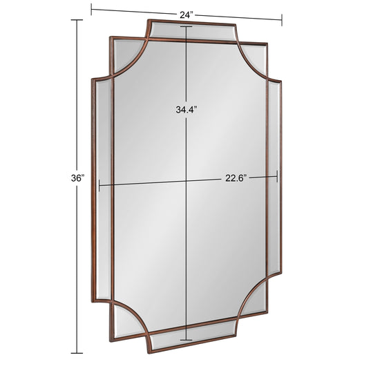 Minuette Traditional Decorative Framed Wall Mirror