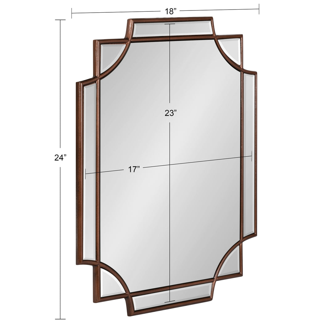 Minuette Traditional Decorative Framed Wall Mirror