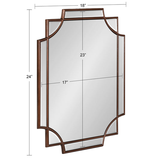 Minuette Traditional Decorative Framed Wall Mirror