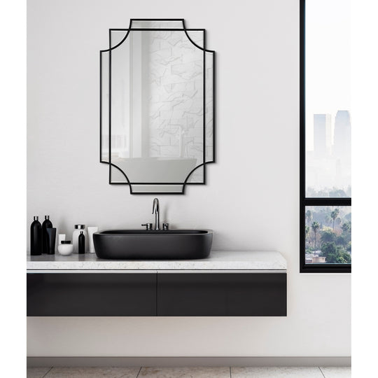Minuette Traditional Decorative Framed Wall Mirror