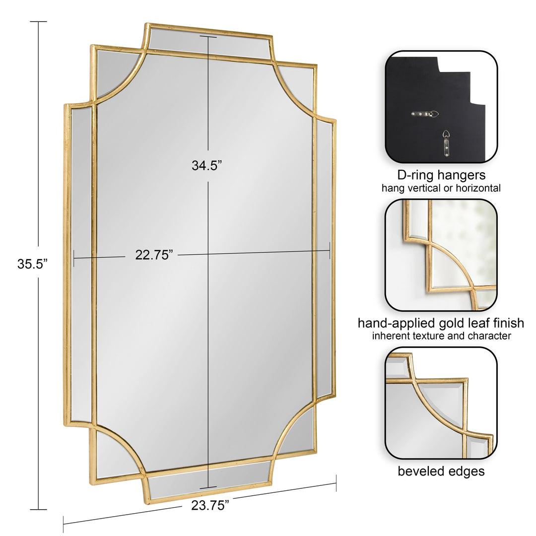Minuette Traditional Decorative Framed Wall Mirror