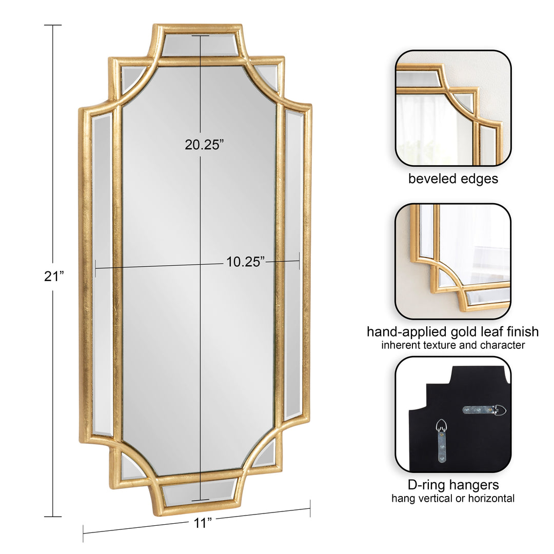Minuette Traditional Decorative Framed Wall Mirror