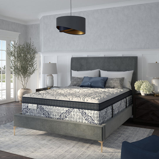 Passions Kelbrooke Plush Euro Pillowtop 16 Inch Hybrid Mattress with Foundation Included