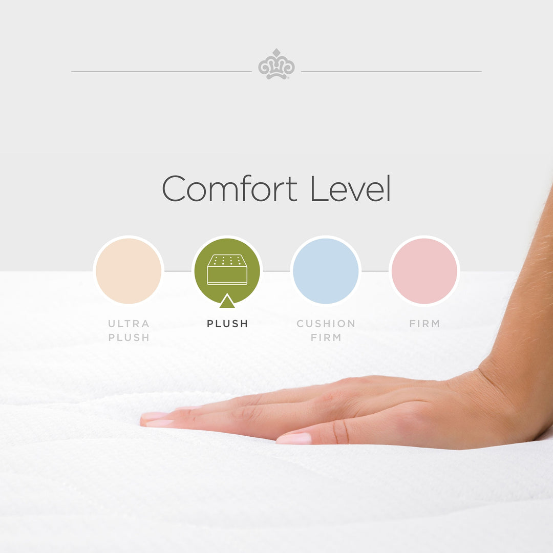 Passions Kelbrooke Plush Euro Pillowtop 16 Inch Hybrid Mattress with Foundation Included