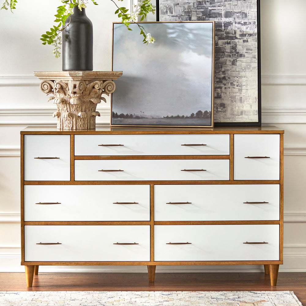 Ana 8-Drawer Mid-Century Modern Dresser