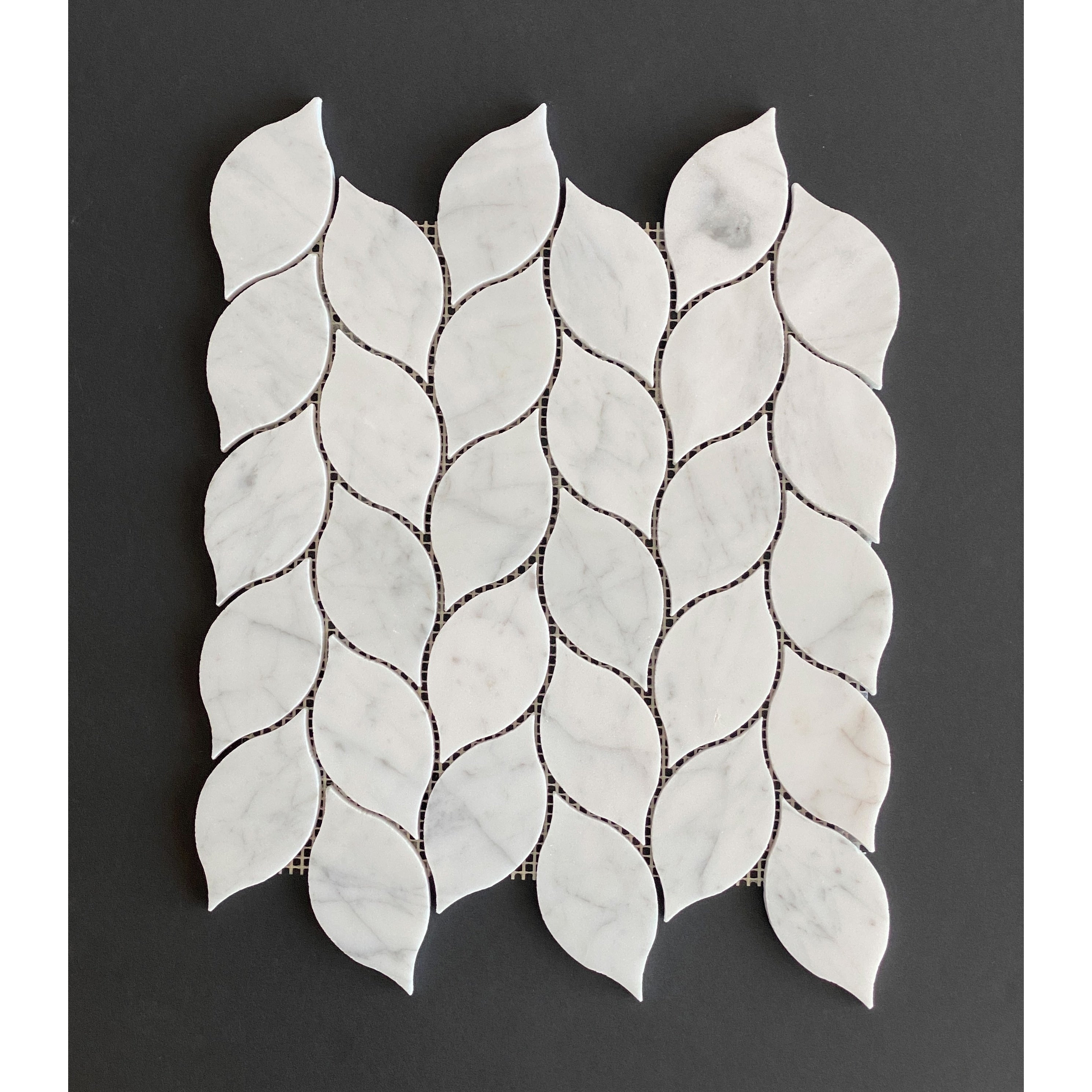 Marble Leaf Pattern Wall & Floor Mosaic Tiles