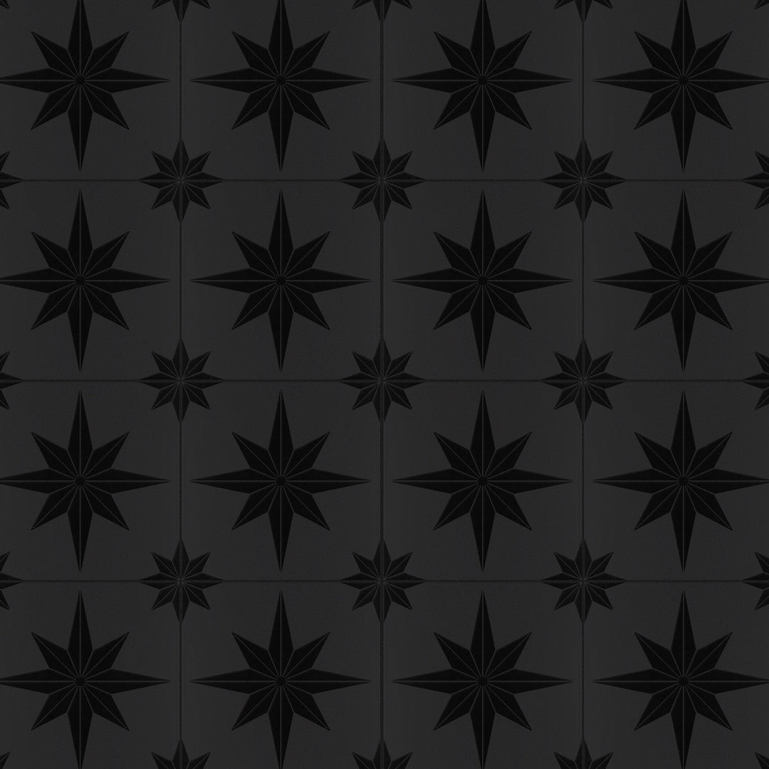 Stella Lustre Midnight 9-3/4" X 9-3/4" Porcelain Wall Tile
