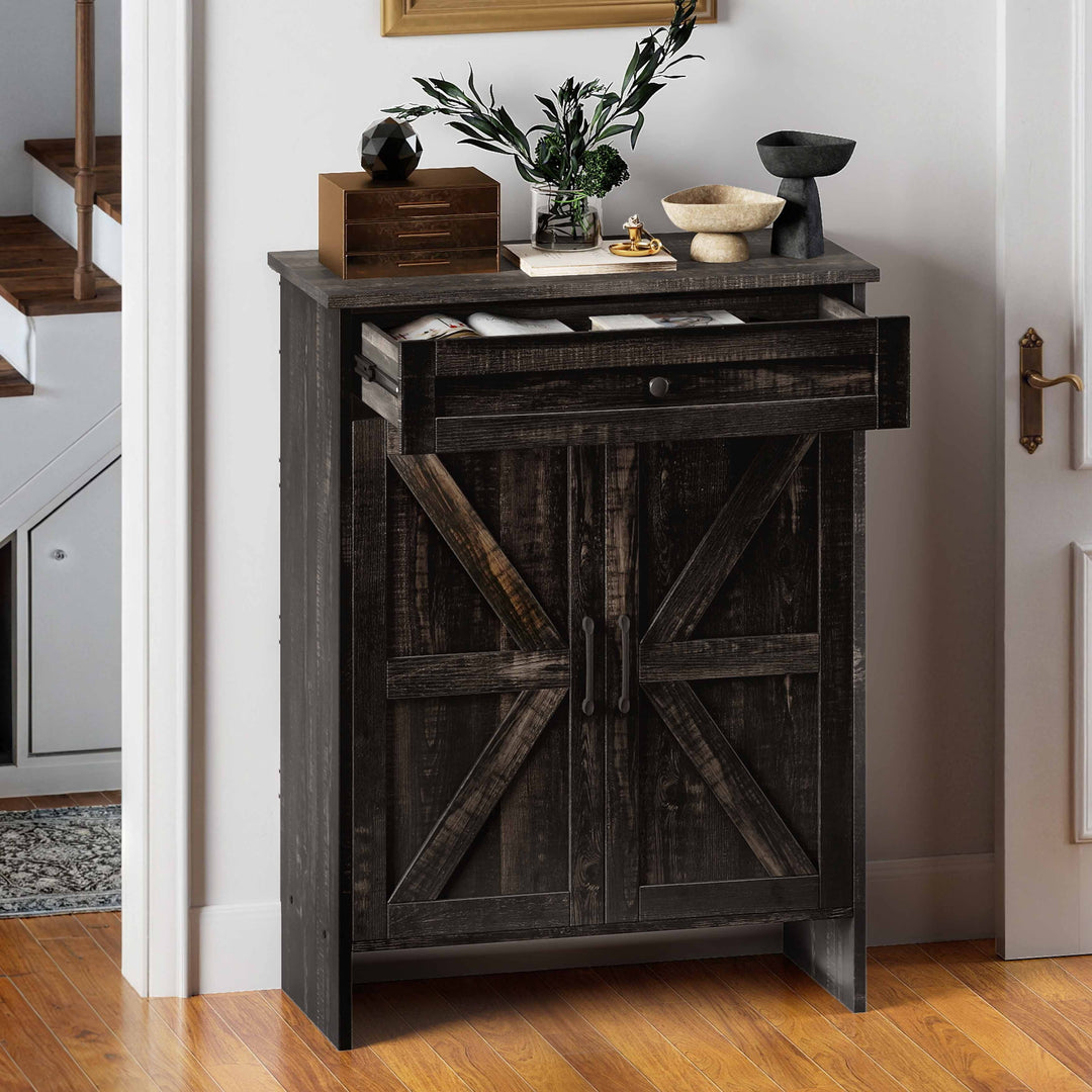 Shoe Storage Cabinet with Drawers Entryway Shoe Storage