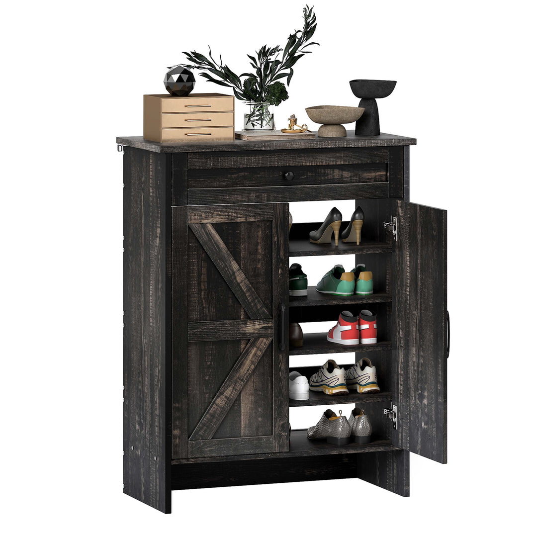 Shoe Storage Cabinet with Drawers Entryway Shoe Storage