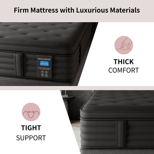 Modland 14" Extra Firm Cooling Gel Hybrid Mattress for Back Pain Relief in a Box, Twin/Full/Queen/King/Calking Size