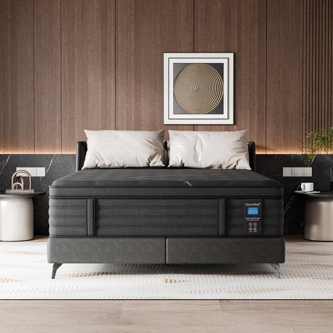 Modland 14" Extra Firm Cooling Gel Hybrid Mattress for Back Pain Relief in a Box, Twin/Full/Queen/King/Calking Size