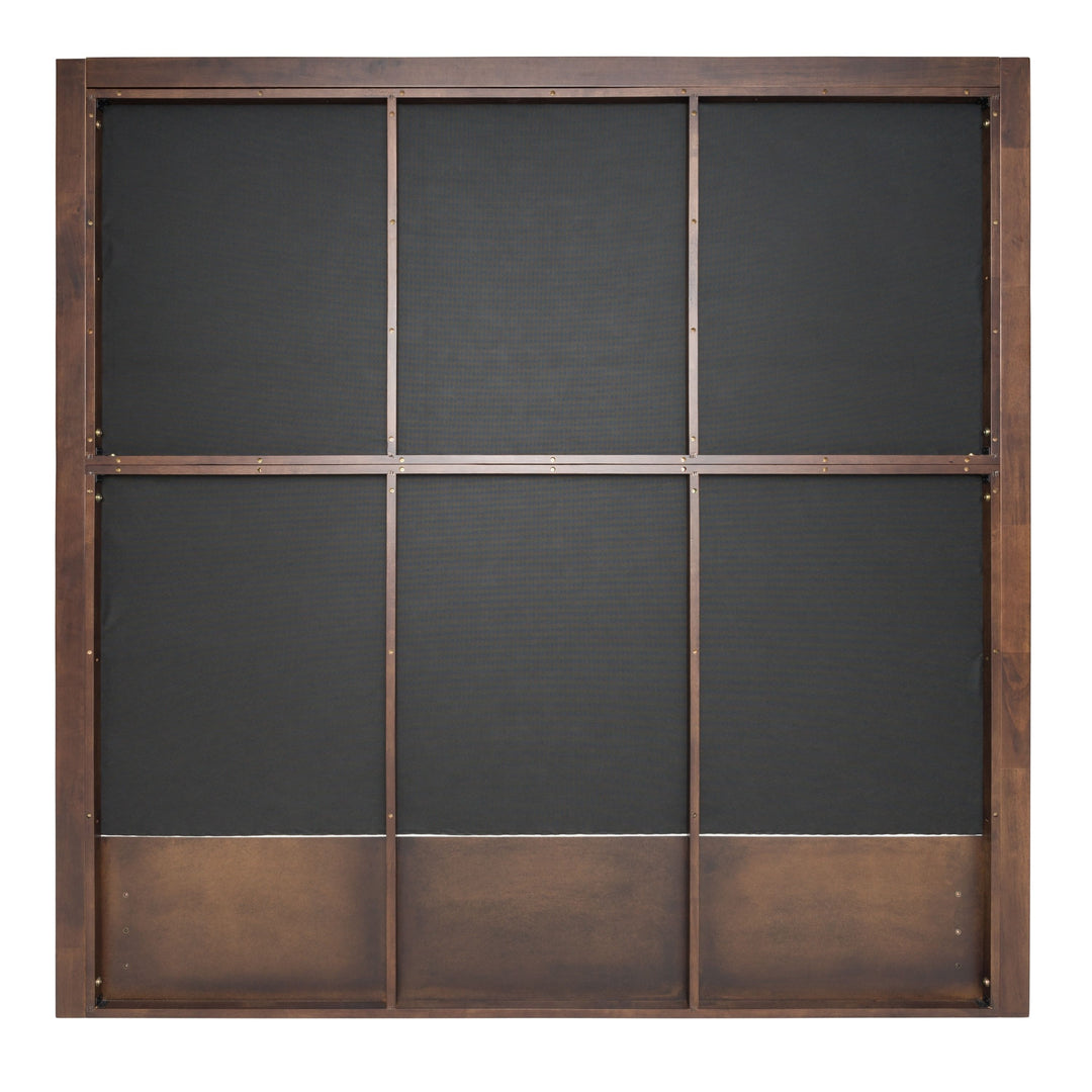 Modrest Manhattan Contemporary Canopy Brown Oak Bed