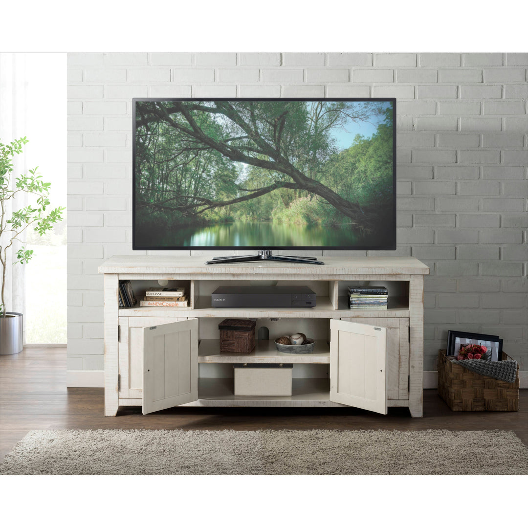 Nantucket 65-Inch Wide Solid Wood TV Stand with Storage