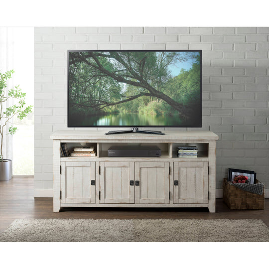 Nantucket 65-Inch Wide Solid Wood TV Stand with Storage