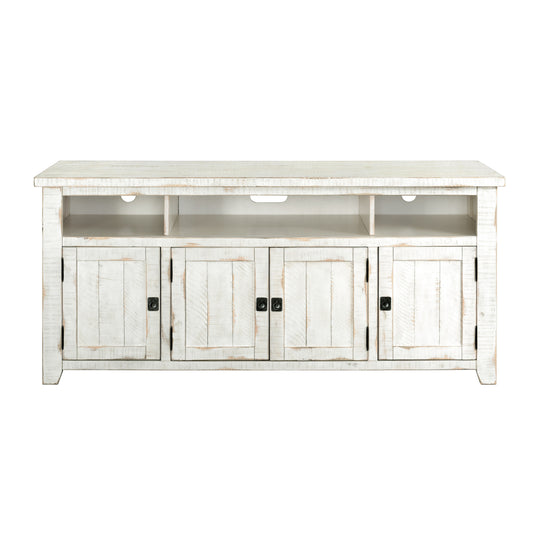 Nantucket 65-Inch Wide Solid Wood TV Stand with Storage