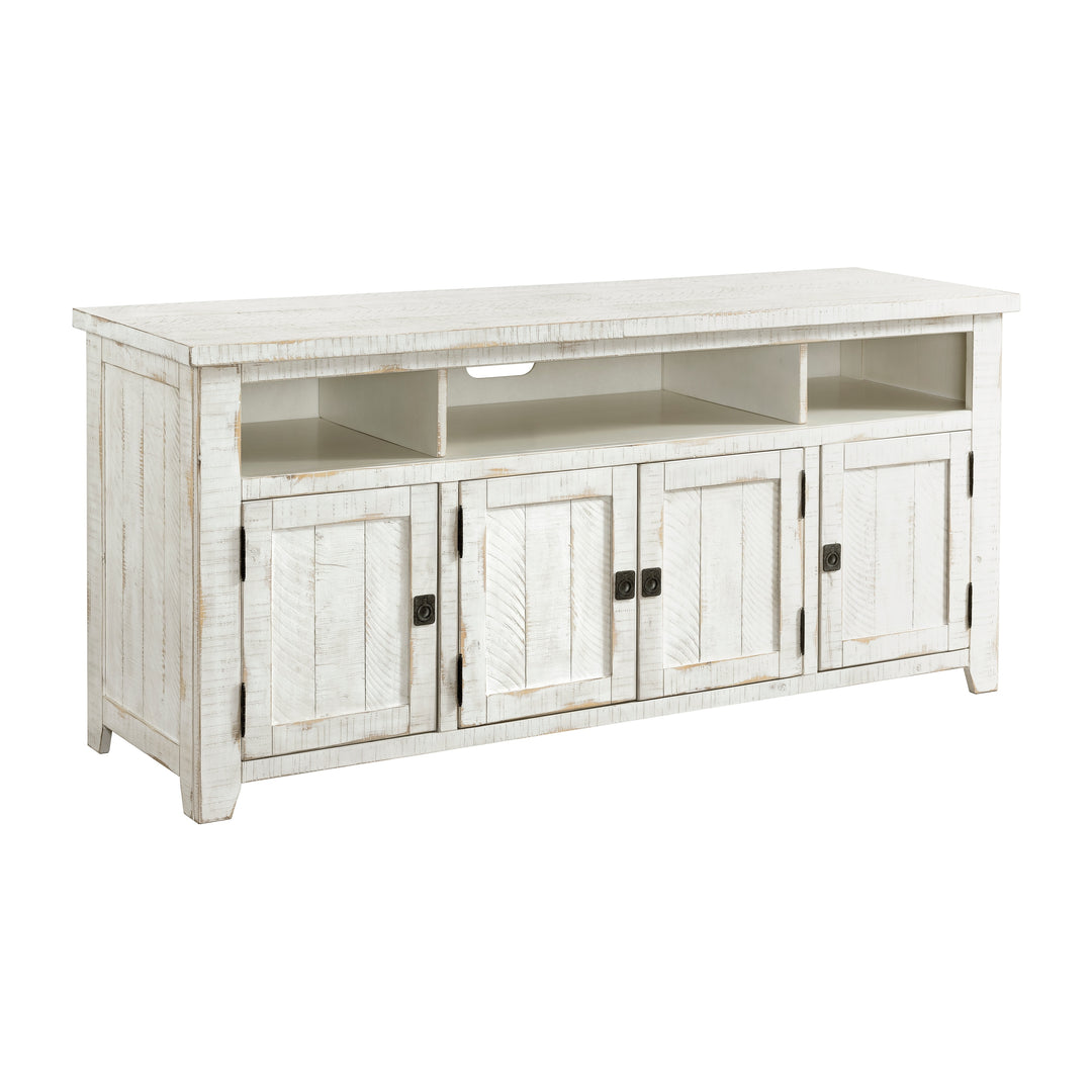 Nantucket 65-Inch Wide Solid Wood TV Stand with Storage