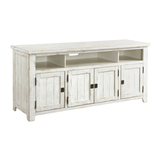 Nantucket 65-Inch Wide Solid Wood TV Stand with Storage
