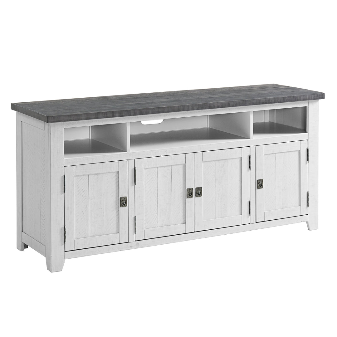 Nantucket 65-Inch Wide Solid Wood TV Stand with Storage