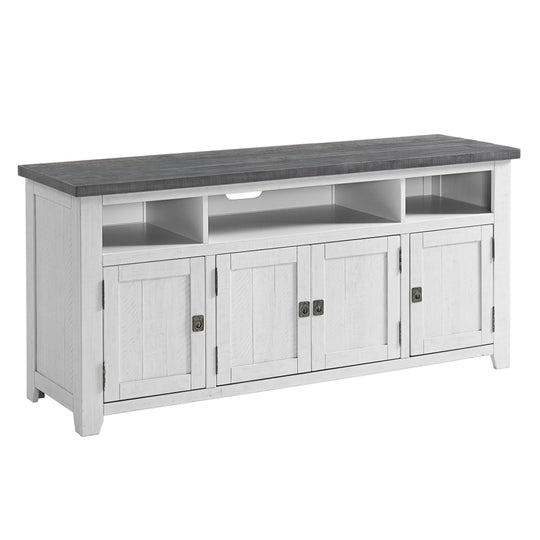 Nantucket 65-Inch Wide Solid Wood TV Stand with Storage